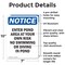 Signmission Enter Pond Area At Your Own Risk, 7 in W x Rectangle, Aluminum OS-2PACK-NS-A-710-V-12082 - alternate 4